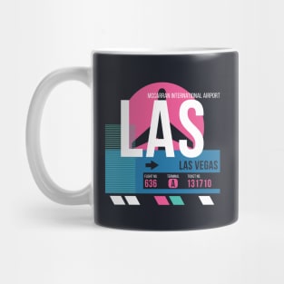 Las Vegas (LAS) Airport Code Baggage Tag Mug